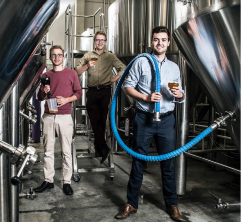 De drie oprichters van de Beerselect brouwerij in Gent